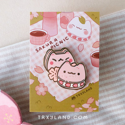 Strawberry Sandwich Enamel Pin