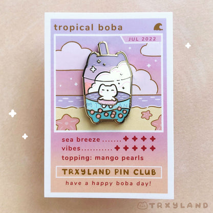 Tropical Boba Pin