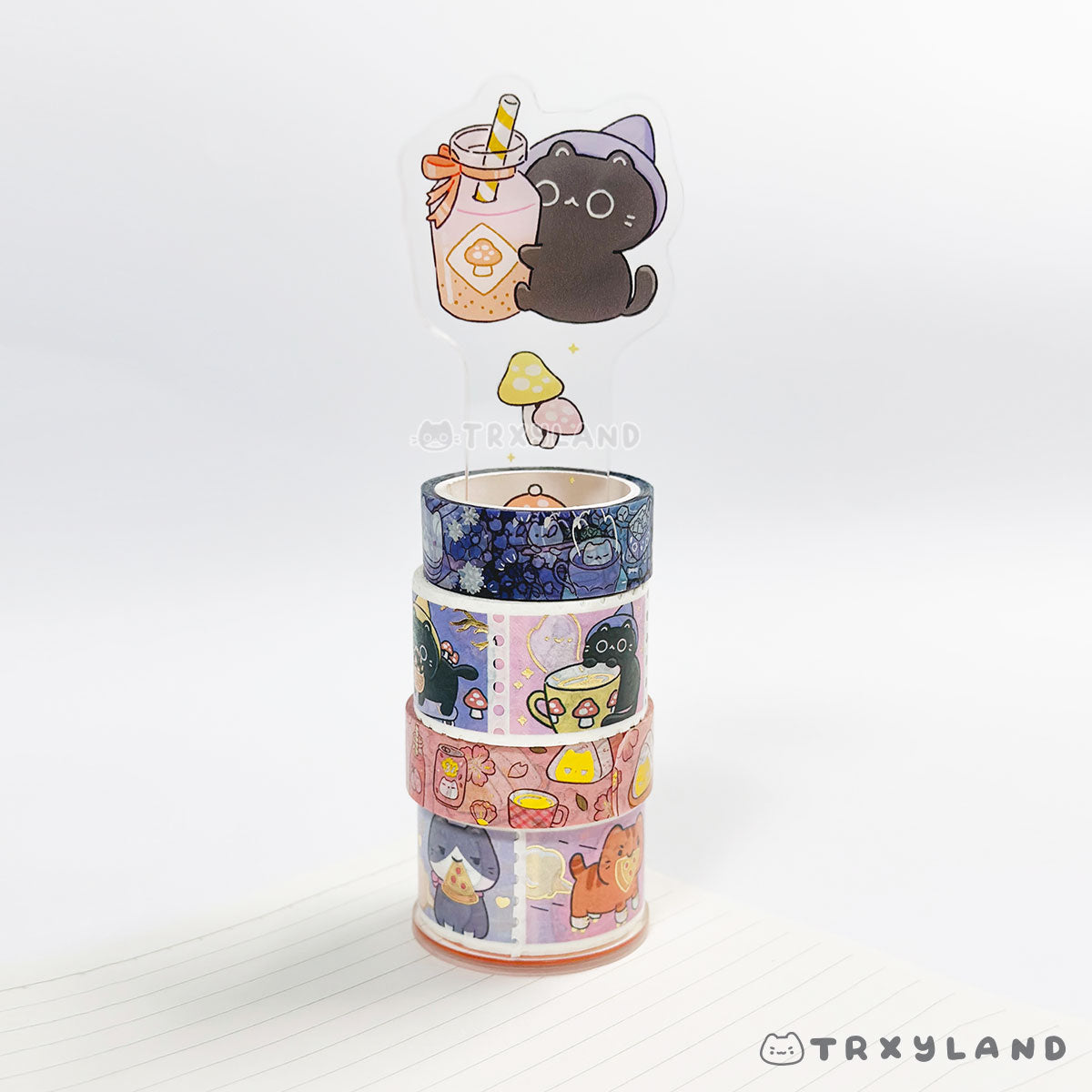 Witchy Kitty Washi Stand