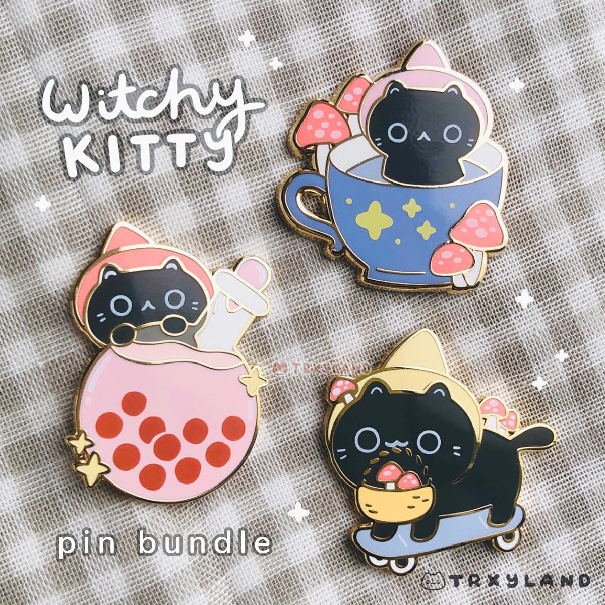 Witchy Kitty Series Bundle - Enamel Pins